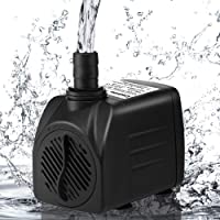 Cadrim Bomba Sumergible-Bomba de Agua-1200L-H 220-240V-50Hz Bomba de Acuario-Estanque- Fuente- Sin Ruido de natación